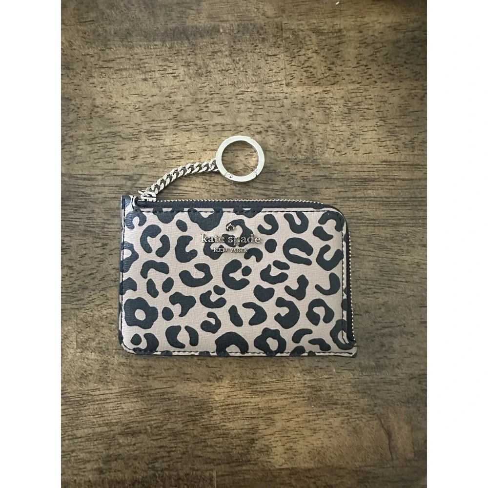 Kate Spade Darcy Leopard Print Wallet Cardholder